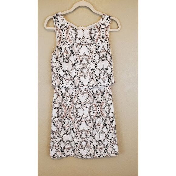 Banana Republic Outlet Geometric Snake Print Classy Sleeveless Mini Dress - Picture 5 of 9